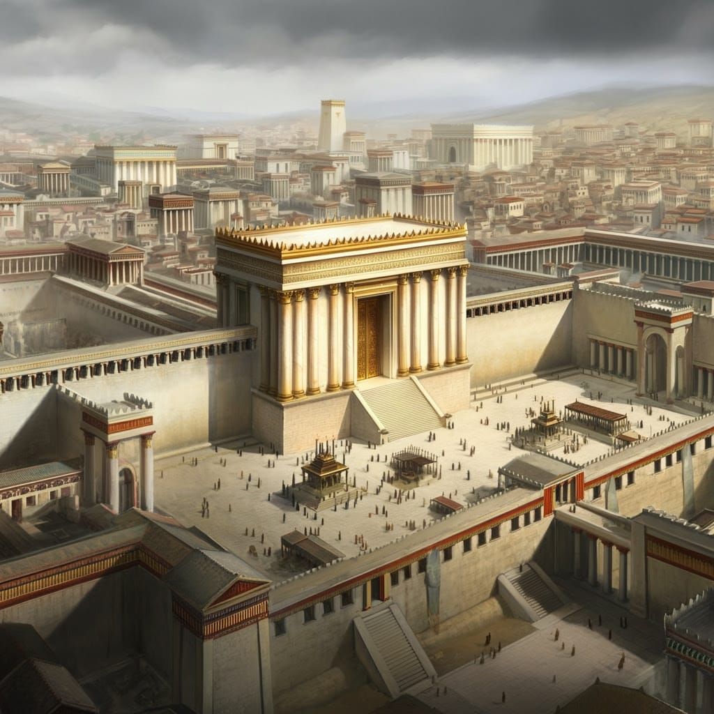 Ancient Temple Complex in Jerusalem Style