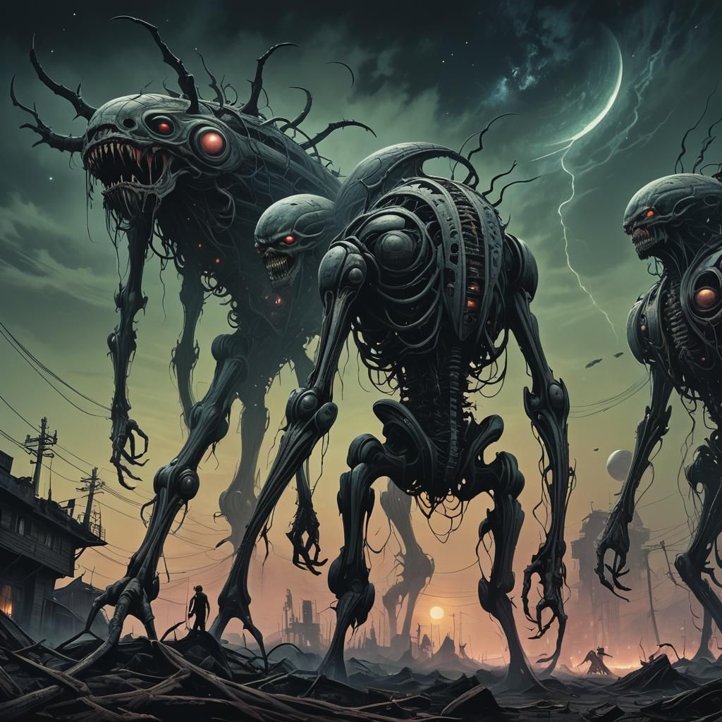 Cosmic Horror: Grotesque Creatures Ravage the Cosmos