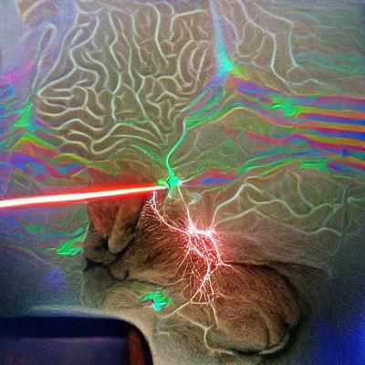 Abstract Laser Brain Concept Art