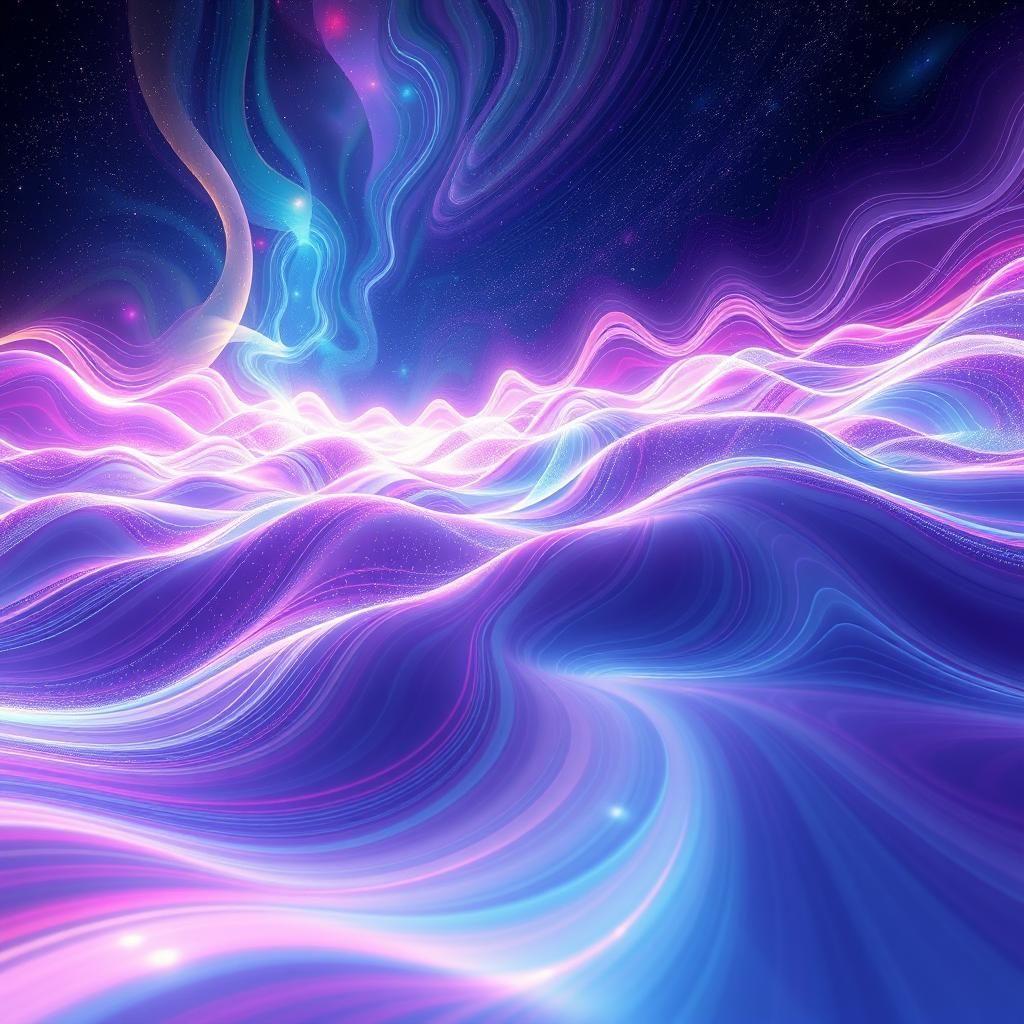 Mesmerizing Vibrations: Light and Energy Dance