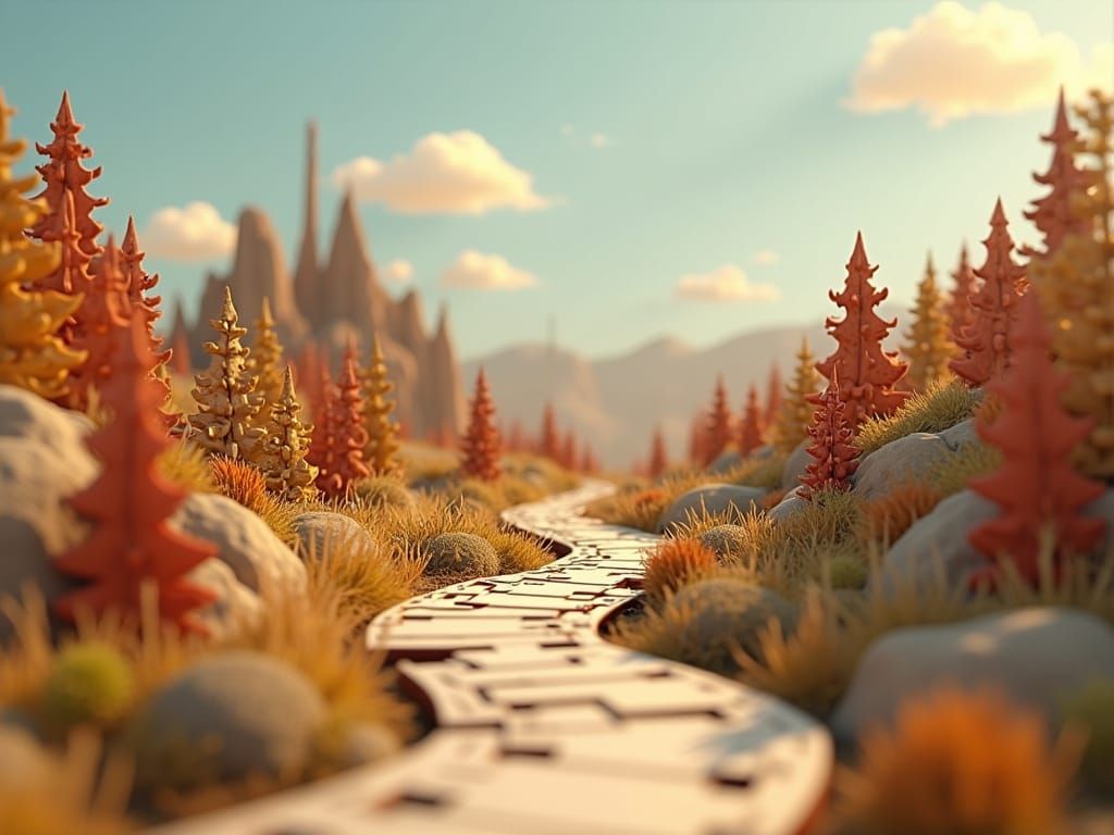 Boho-Scandi Landscape Puzzle