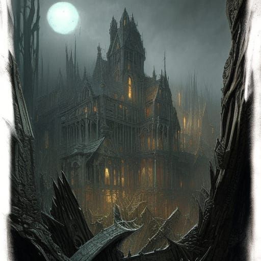 illustration of a castel by aaron horkey