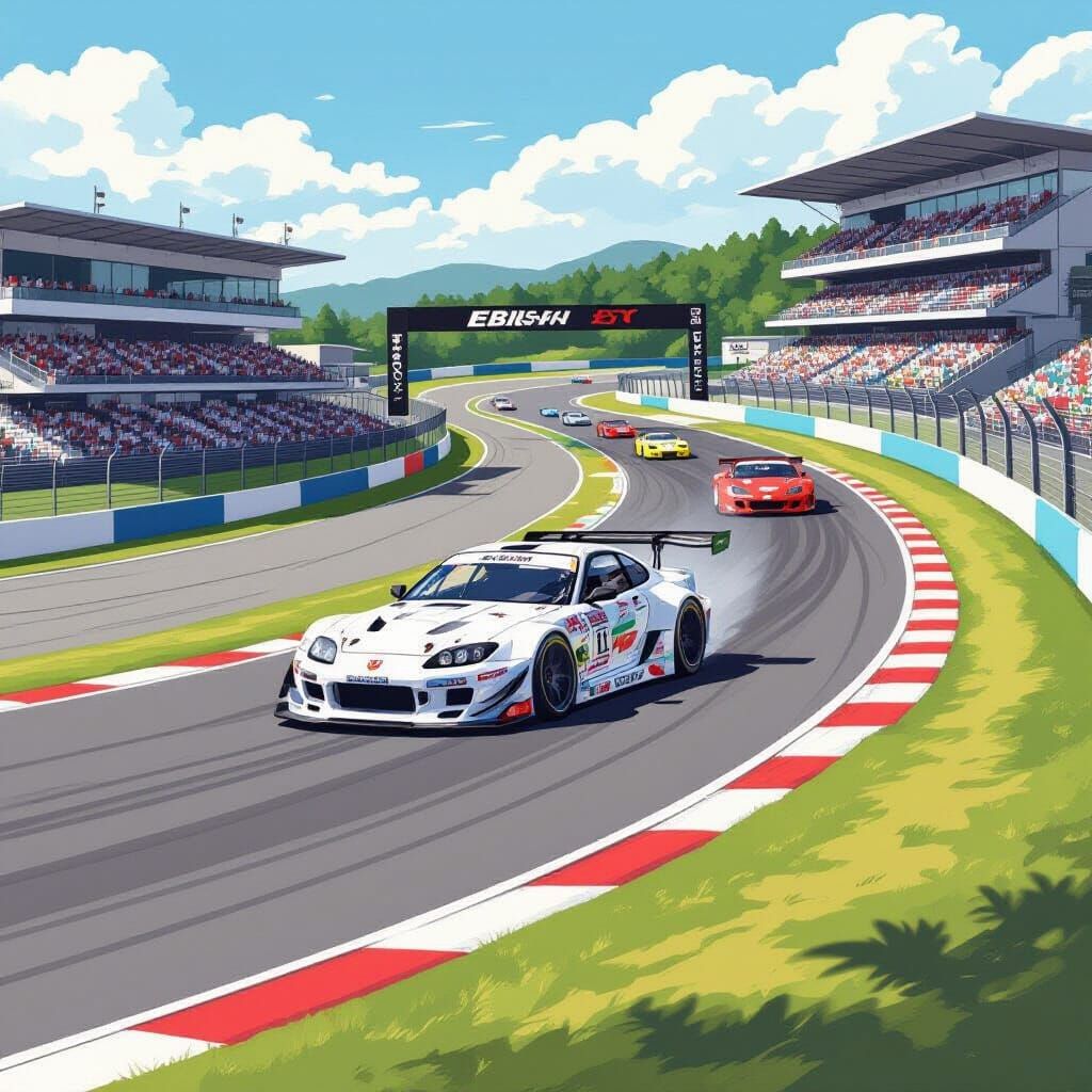 Ebisu Circuit: Top View Drift Scheme