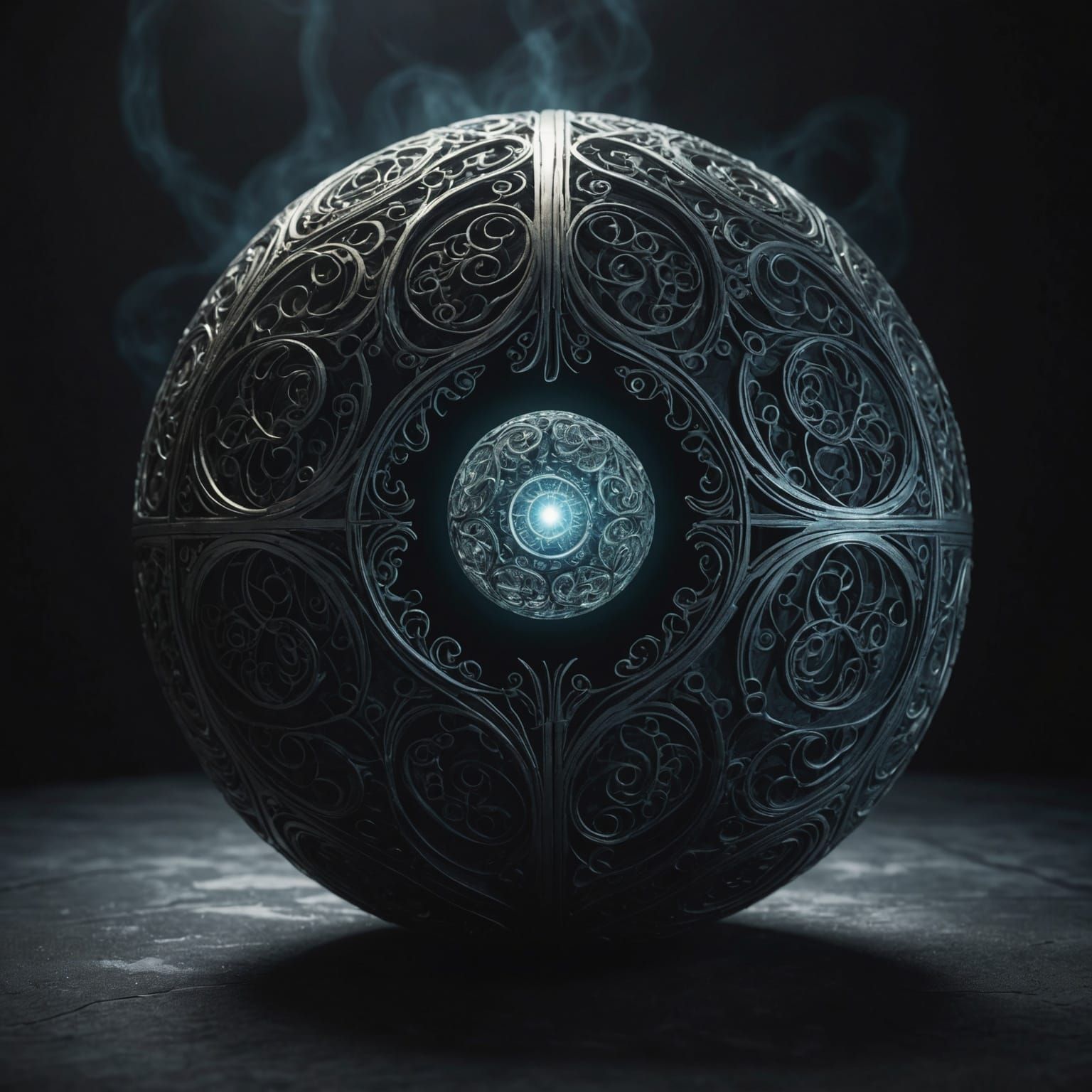 Glowing Object in Ethereal Void Dreamscape