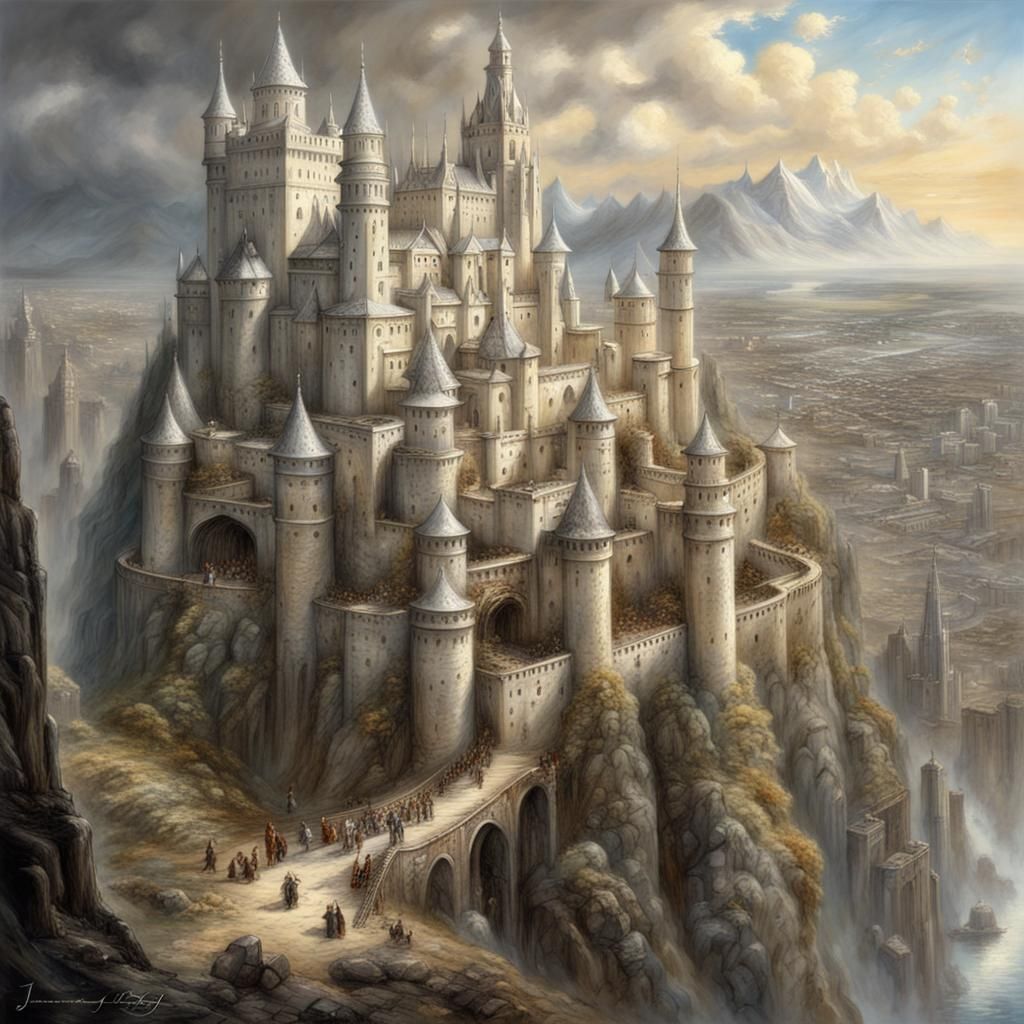 Minas Tirith: White City in Epic Style