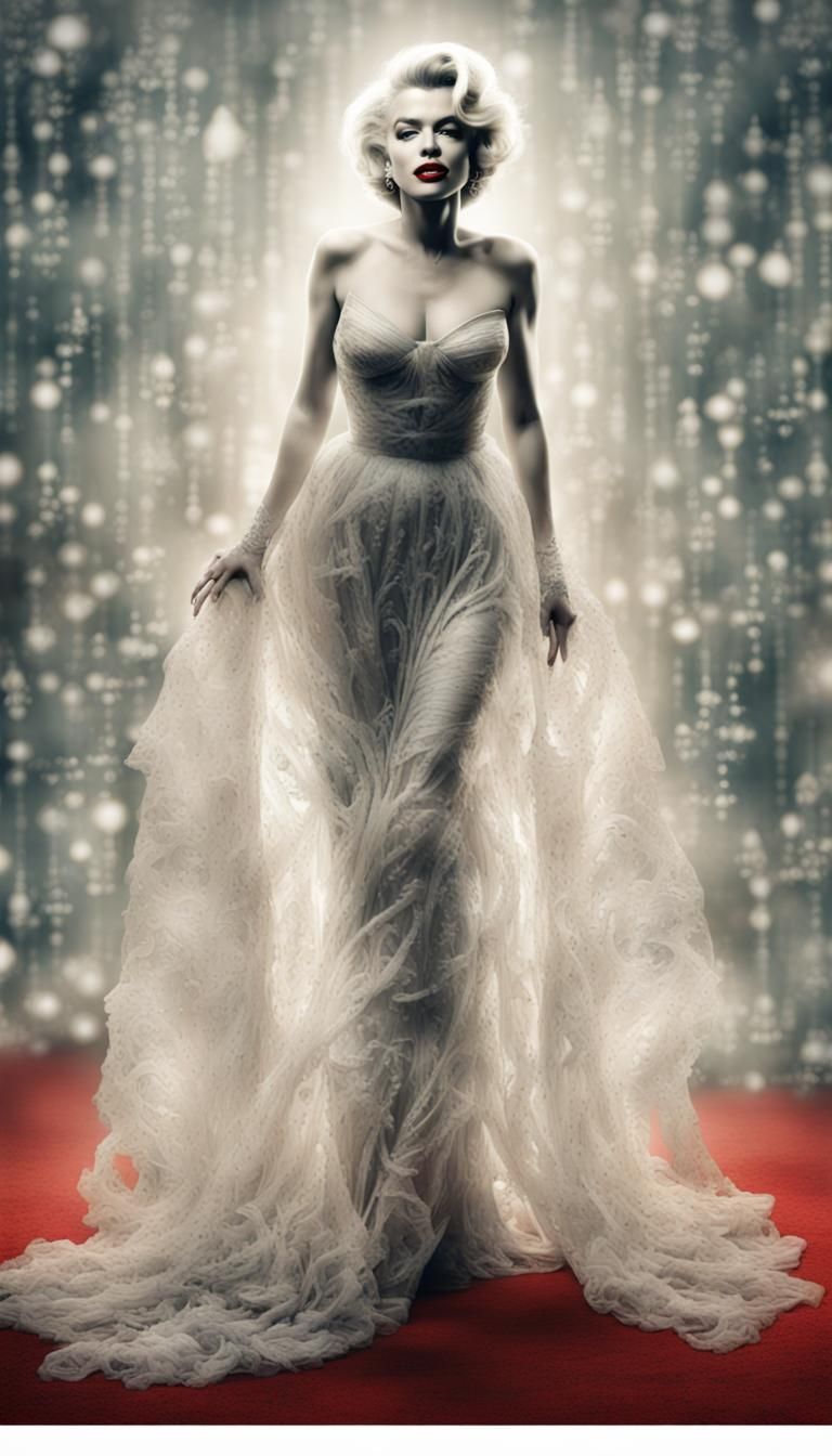 Marilyn Monroe's Ghost in Expressionist Style