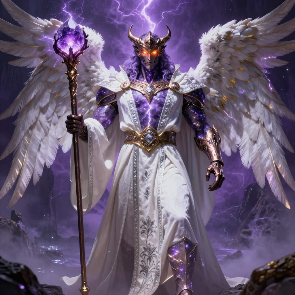 Remiel Malakh, Interpreter of Waters, in Divine Robes