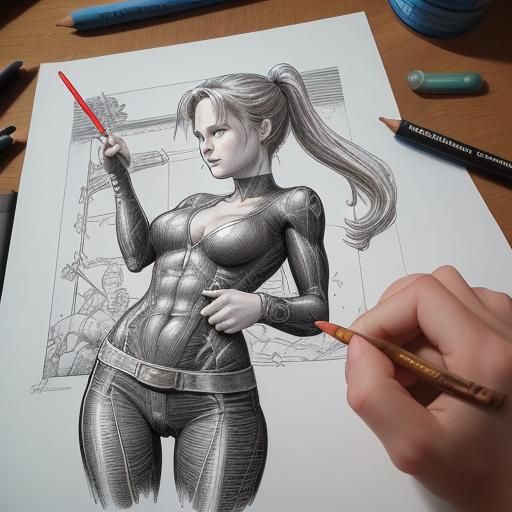 Stick Figure's Comic Book Art Invitation