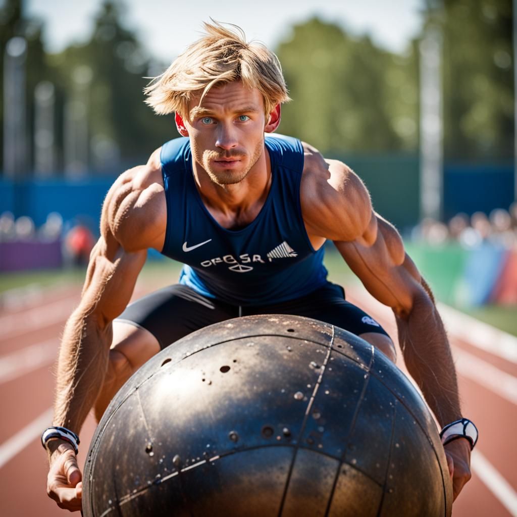 Powerlifting Blond Guy