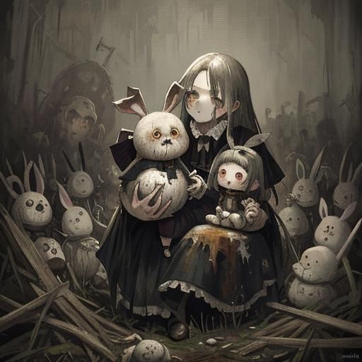 Creepy Bunny: A Gothic Impressionist Horror Masterpiece