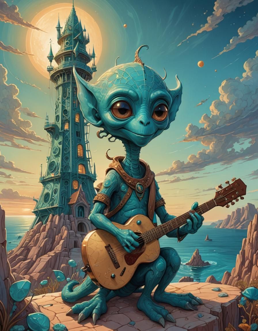 Meet "three paws Pilley", famous bard on Grunga V