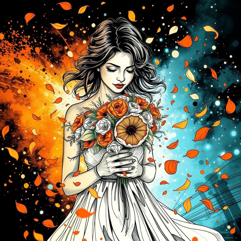 Ethereal Beauty in Triadic Hues