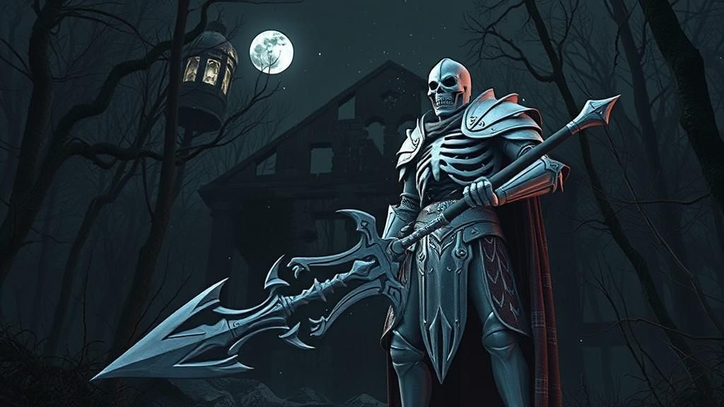 Knight in Bone Armor in Haunted Woods