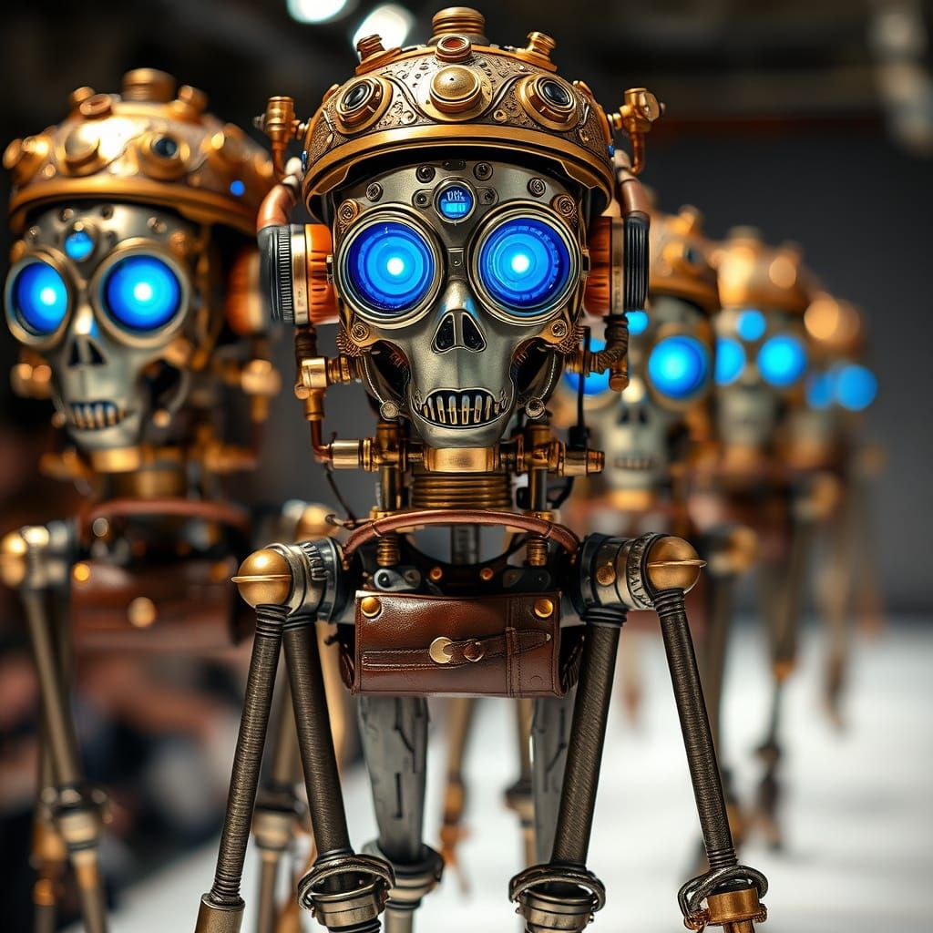 Futuristic Steam Punk Creations Strut Down the Catwalk