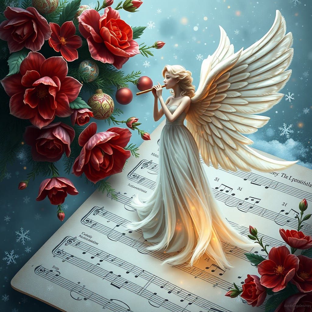 Christmas Angel Burtonesque