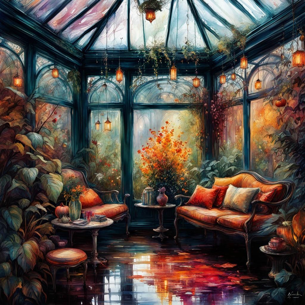 Cozy conservatory