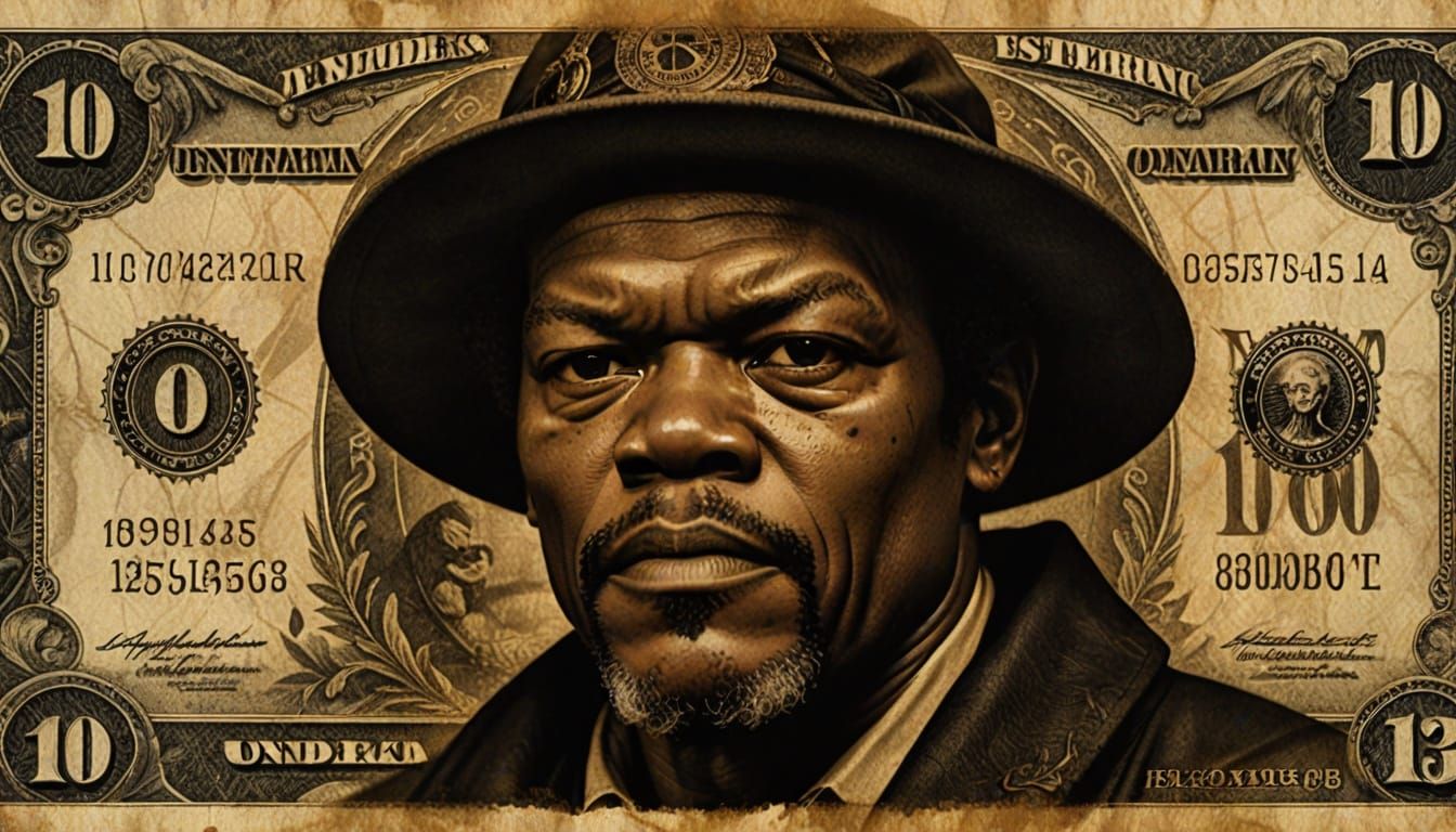 Samuel L. Jackson on Voodoo Thirteen Dollar Bill