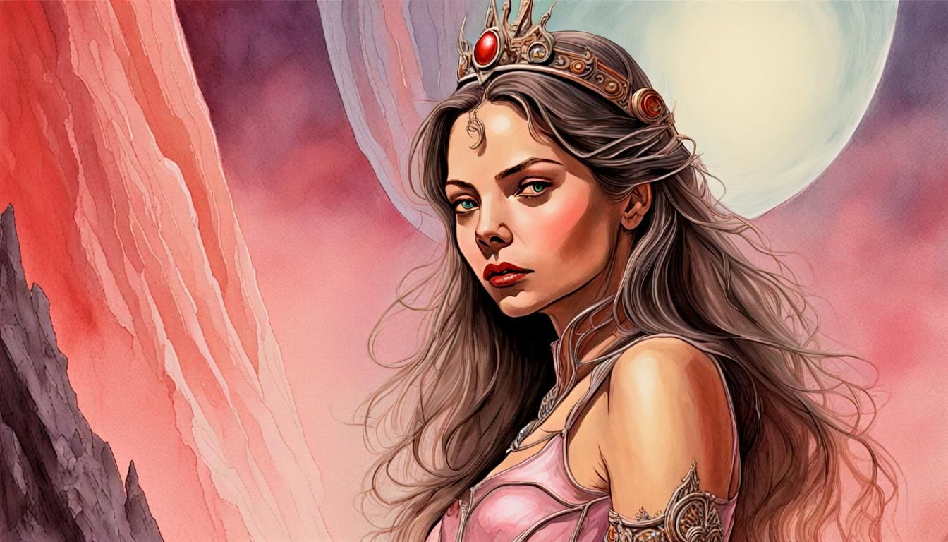 Princess Aura: Studio Ghibli Storybook Illustration