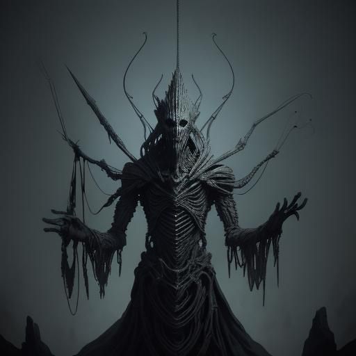 Ethereal Shadow Marionette in Dark Fantasy Style