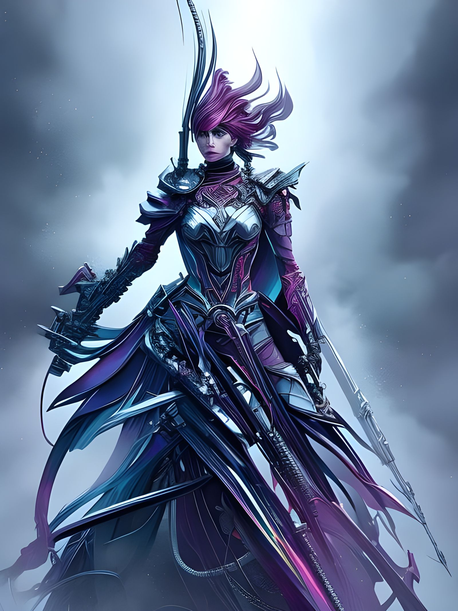 Dynamic Robot Alchemist in Comic Book Style