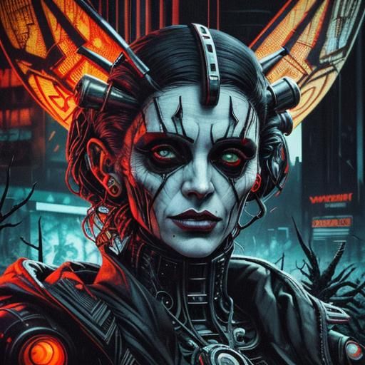 Demonic Close-Up: Analog Horror in Cyberpunk Style