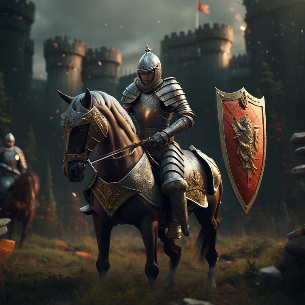 Sir Lafalot testing the new levitating kinetic shield