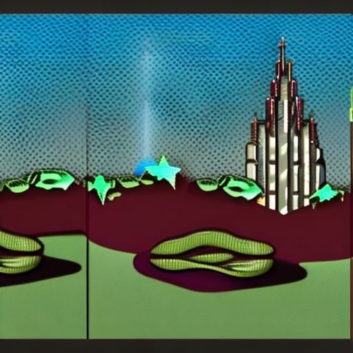 Psychedelic Clowns and Jesters in Metallic Tones