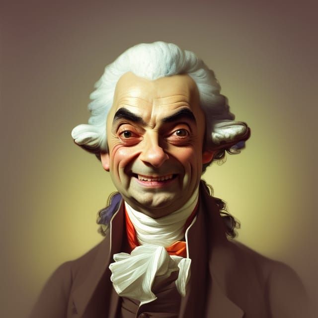 " Mr Bean as George Washington "