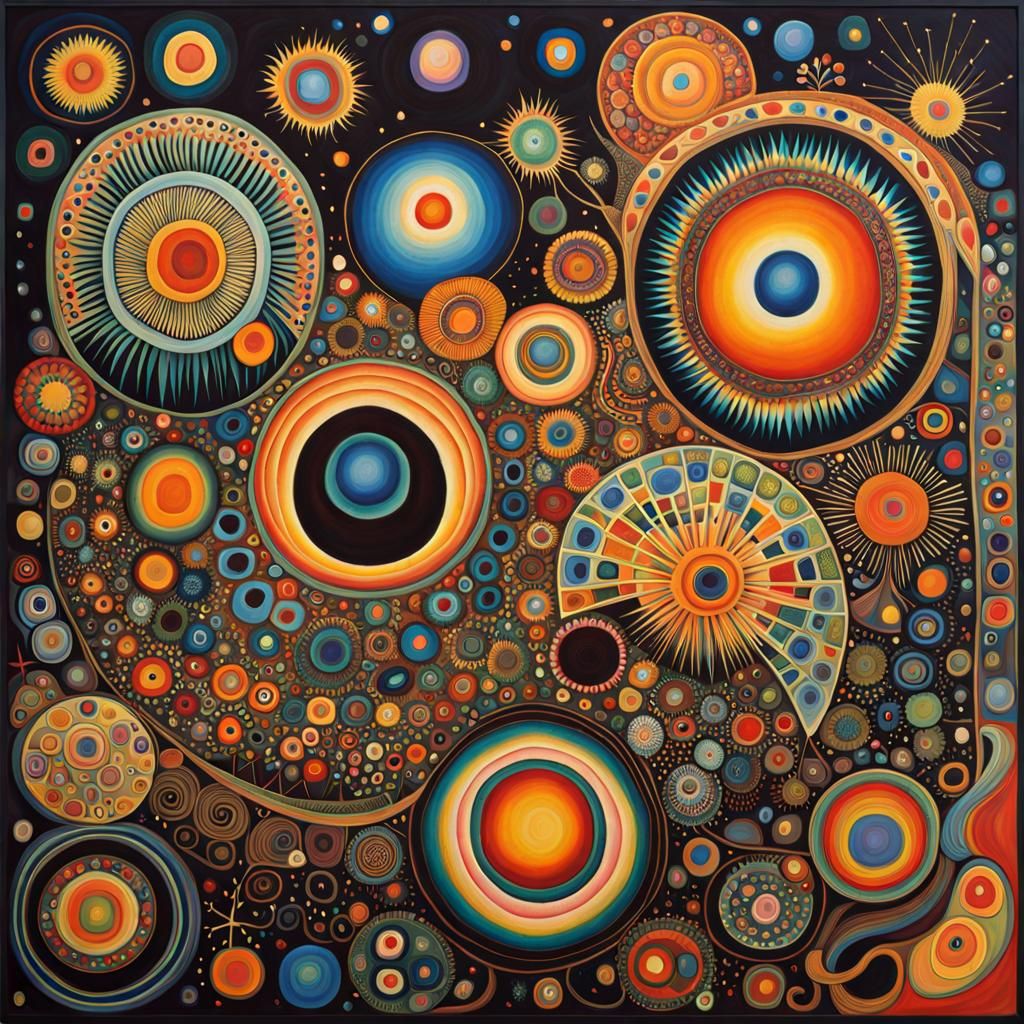 @My Open Prompt; 2D Biological Painting - Amoebas' World