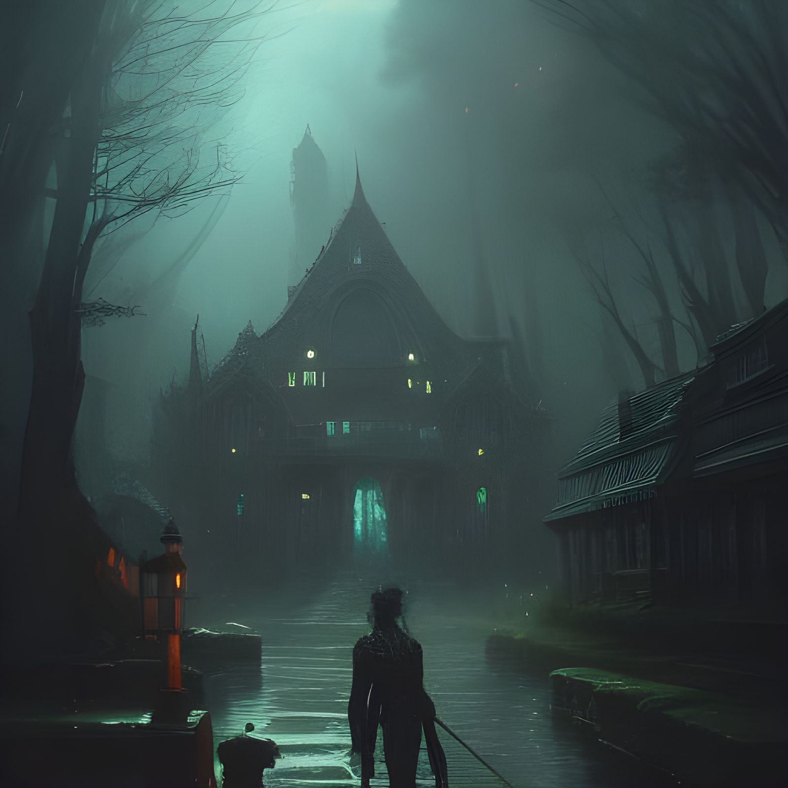 Dark Fantasy Night Scene in Unreal Engine