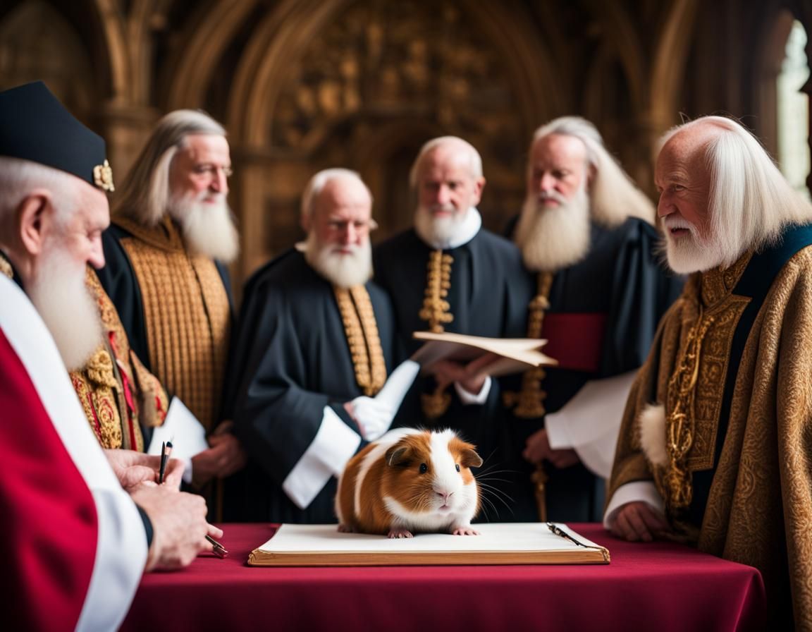 Furry Guinea Pig Signs Magna Carta
