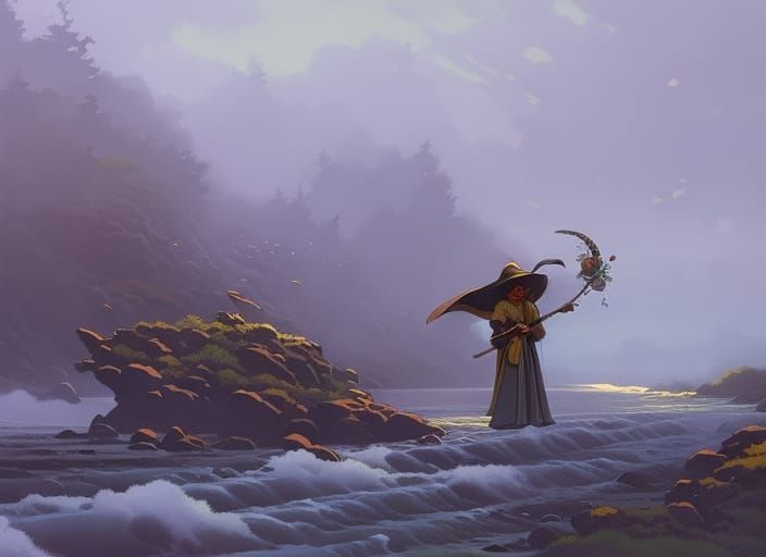 Stunning Rose Field Gouache Painting