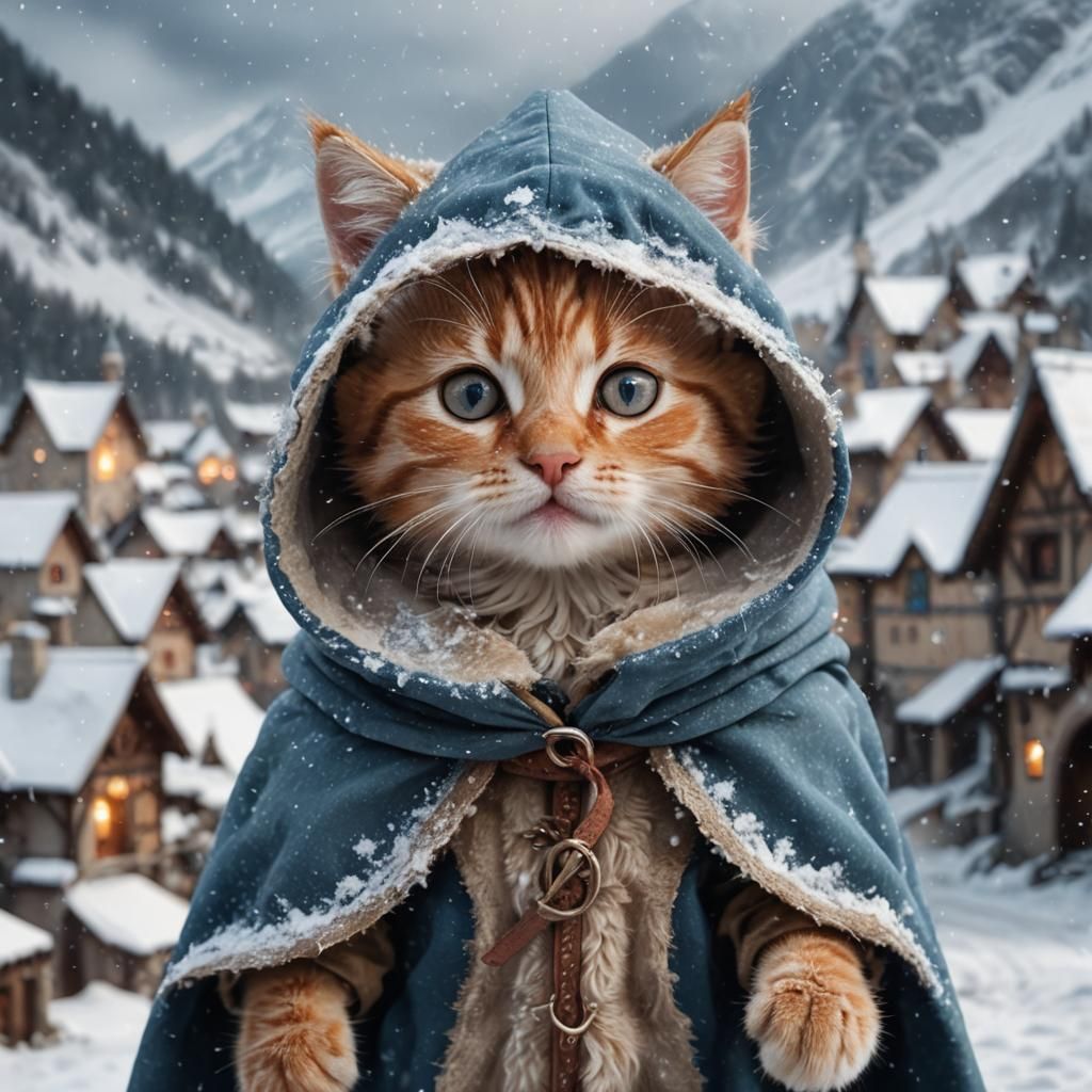 Ginger Kitten's Snowy Quest: A Romantic Fairytale