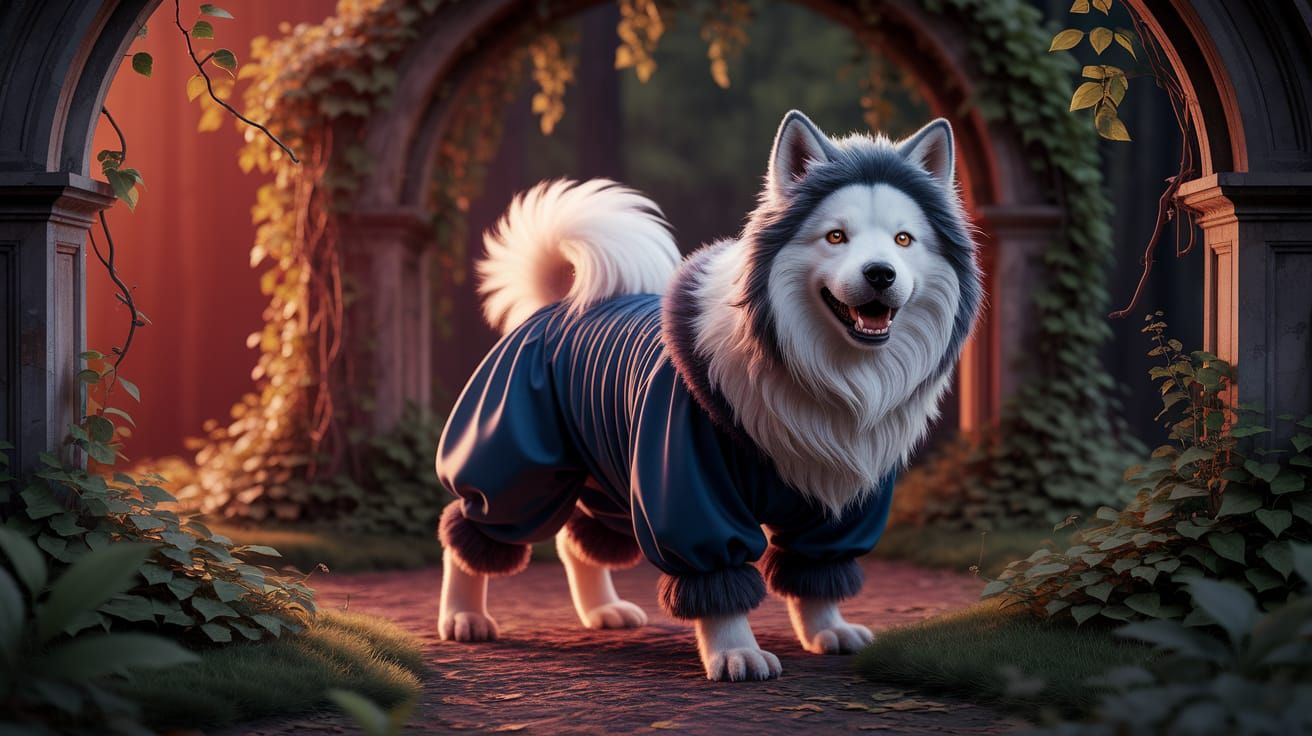 Sheepdog in Wolf Costume: Dark Fantasy Art