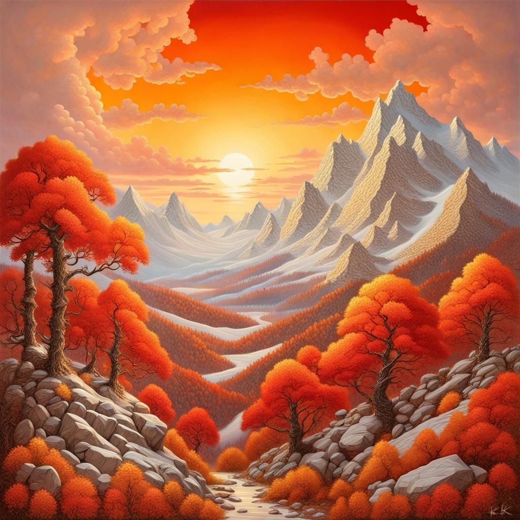 Rocky Mountain autumn landscape