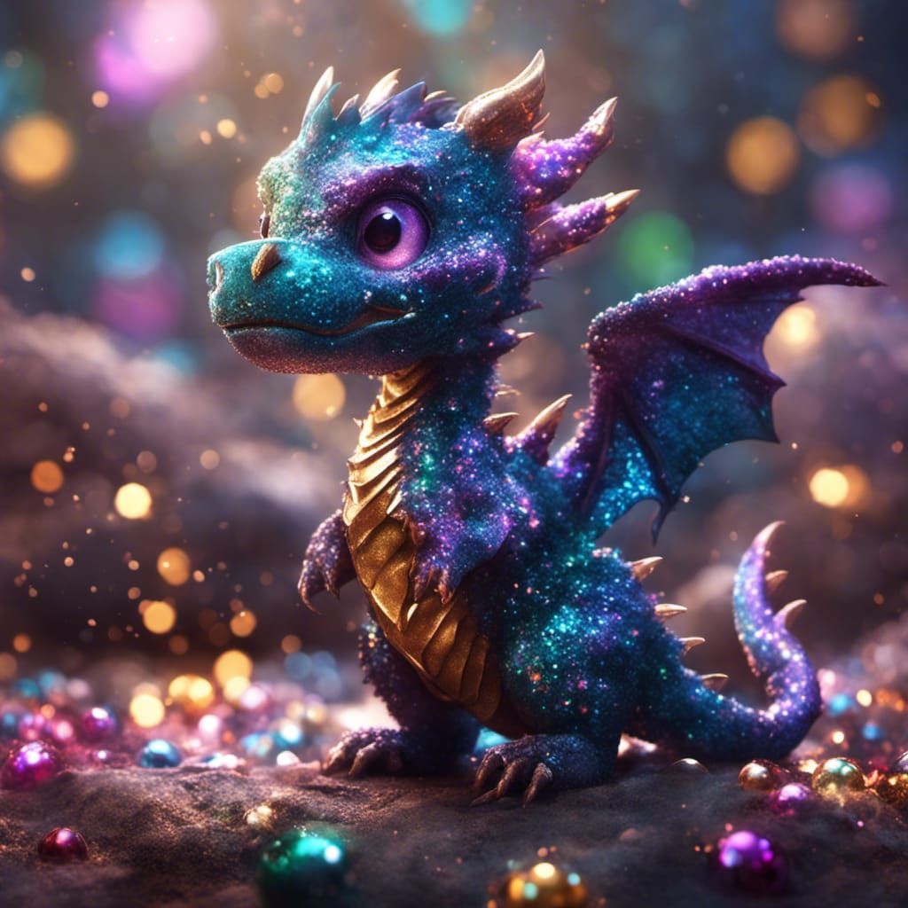Dragon with all the glitter
