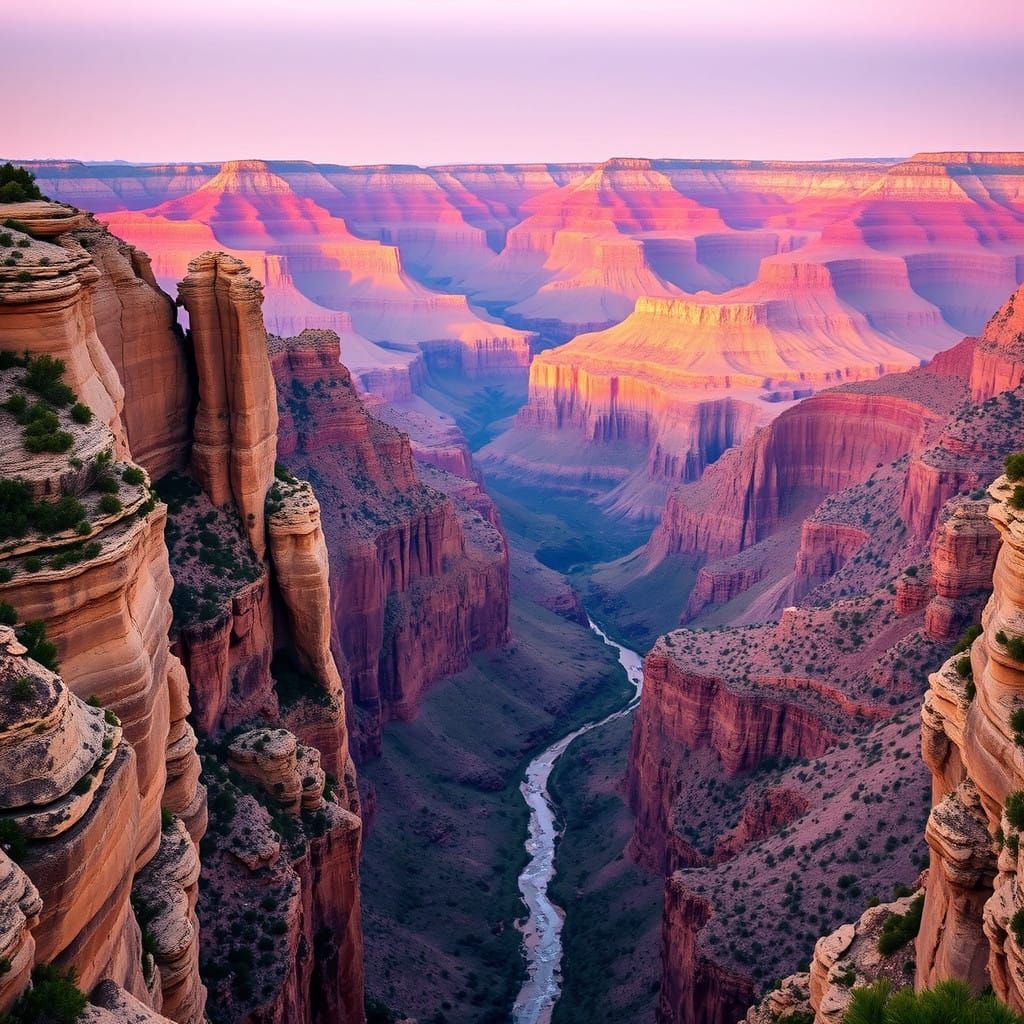 Spectacular Grand Canyon Landscape in Vibrant Realism