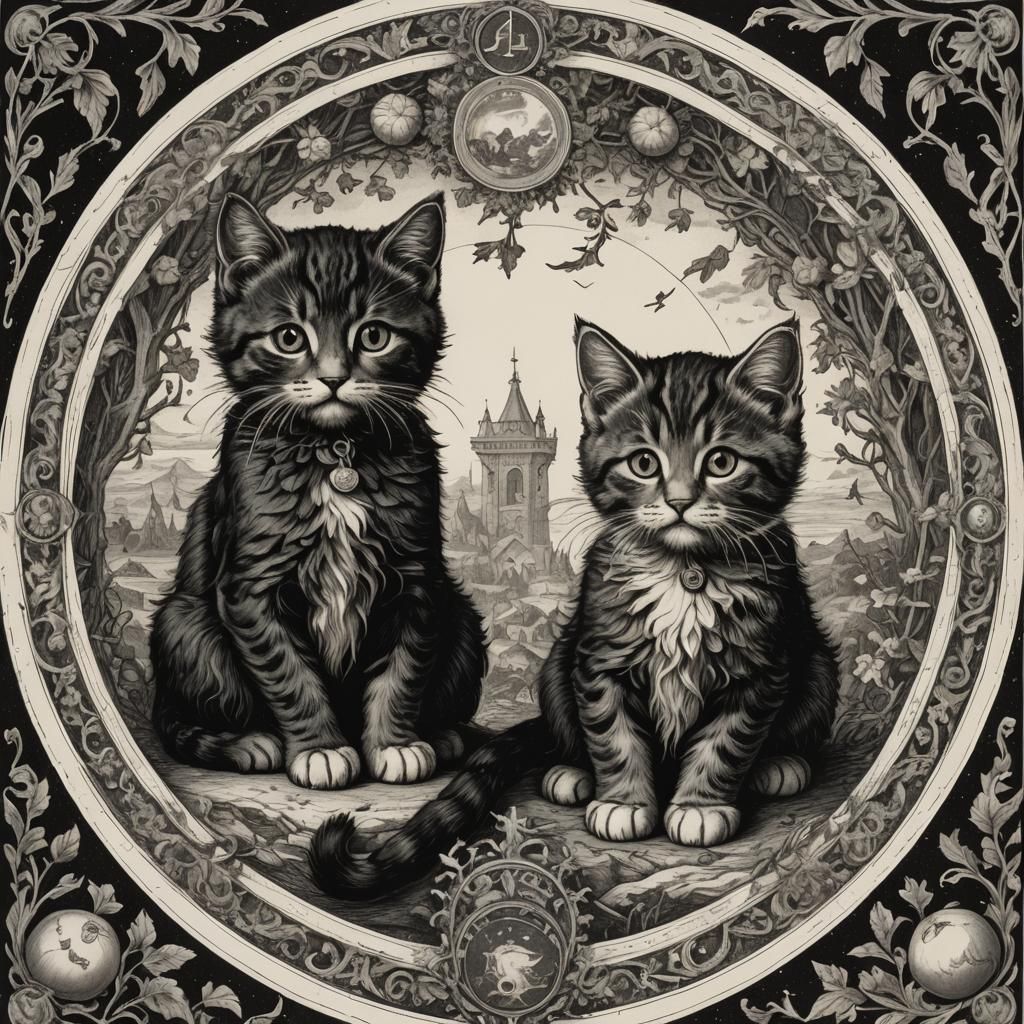 two kittens
