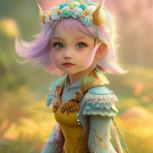 Candypunk Cupcake Portrait in Steampunk Style