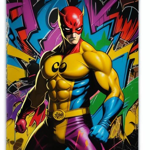 Masked Iron Fist Comic Book Cover Illustration