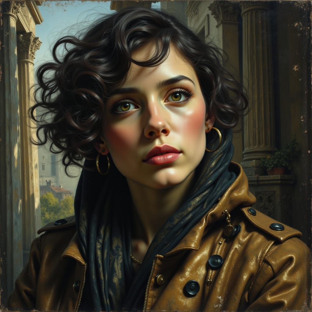 Melancholic Portrait Captures Past Encounters