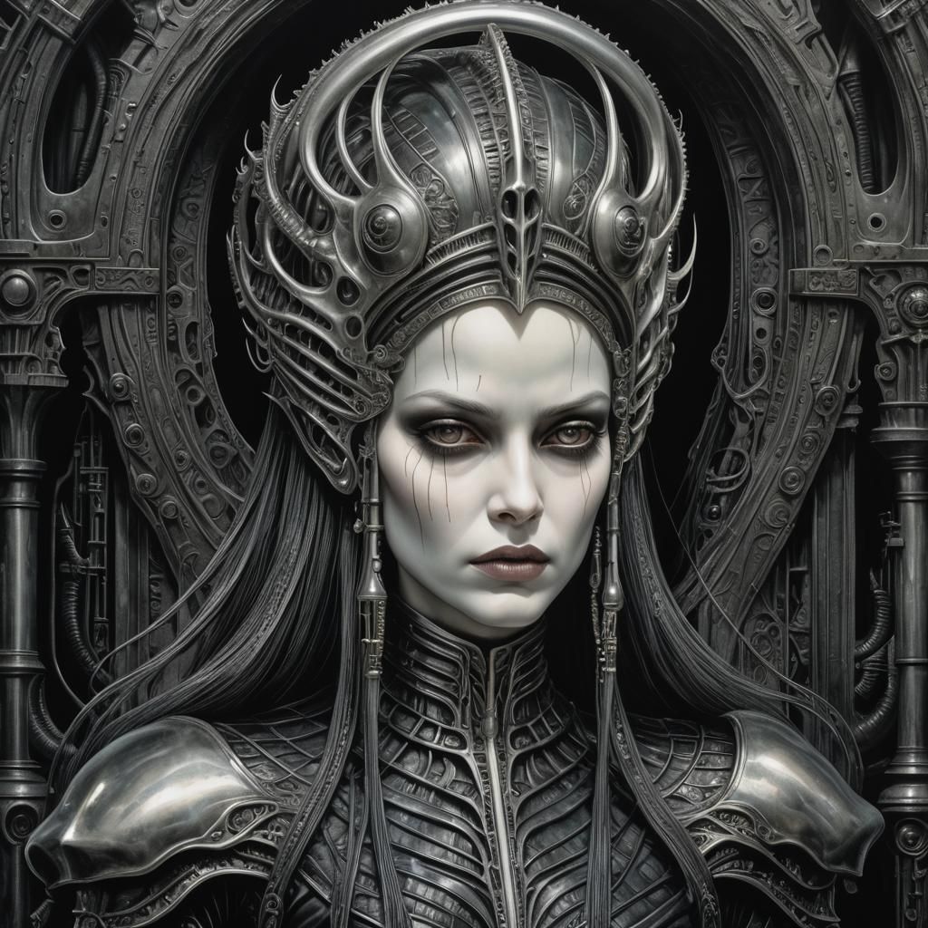 Grimm's Fairy Tales illustrated by H.R. Giger Cinderella