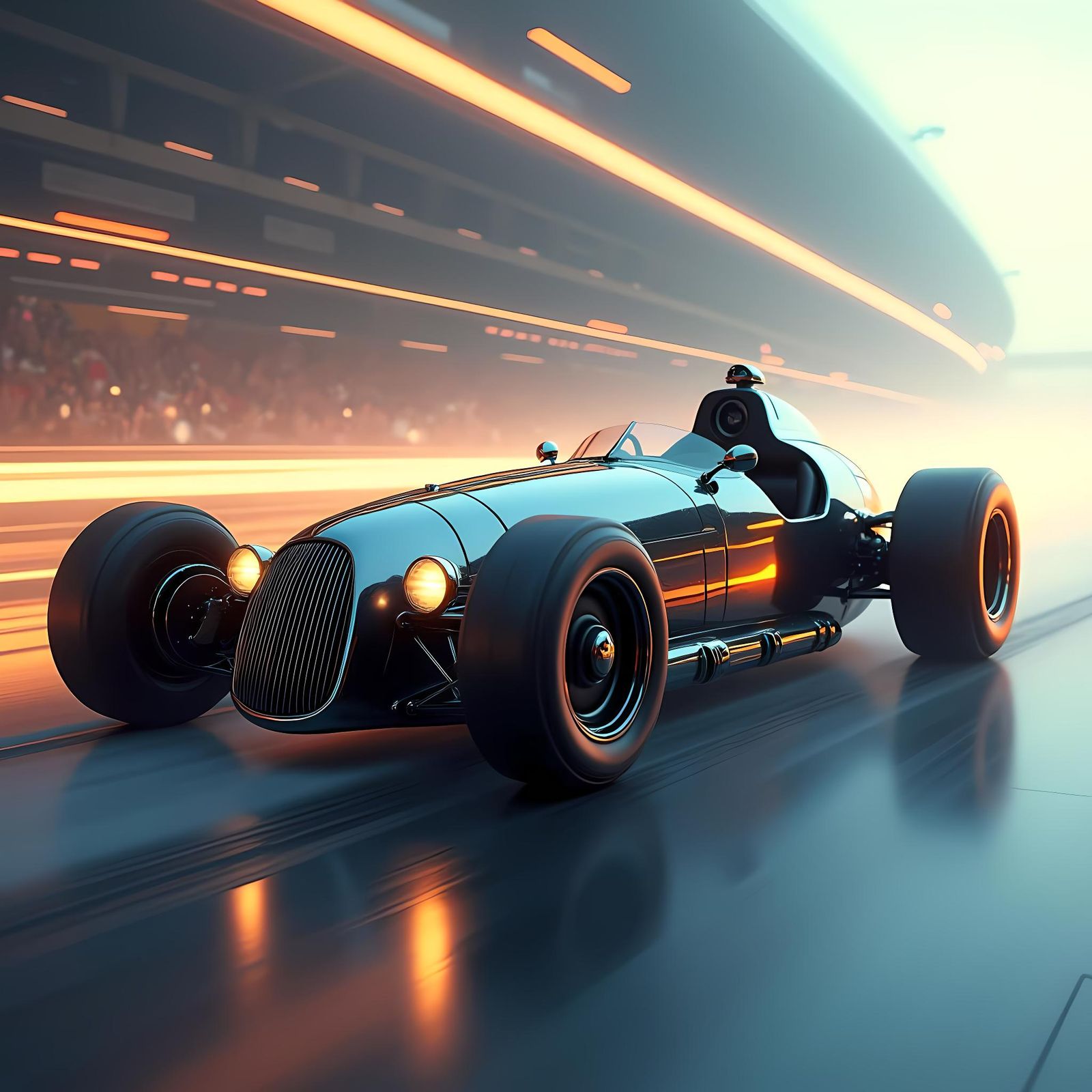 Modernized 1920s Race Car Concept Art