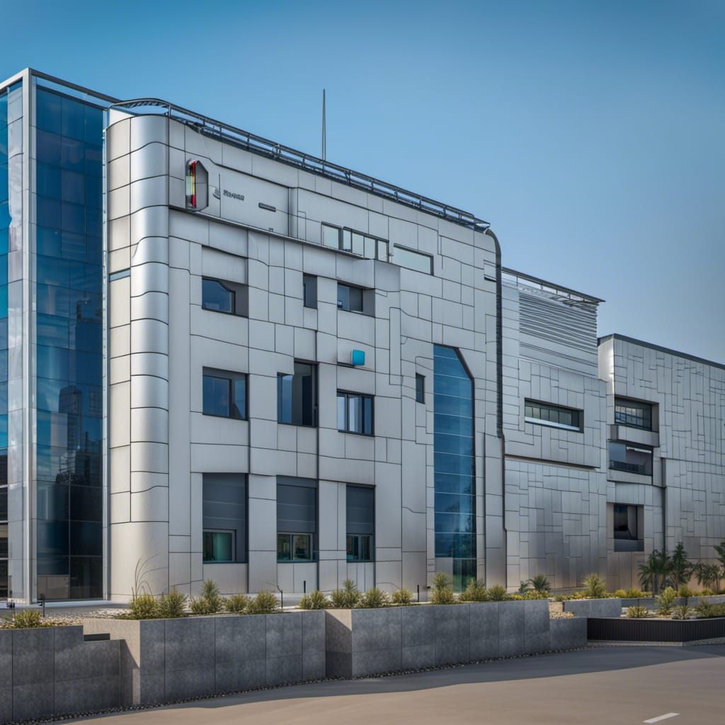 Modern Pharmaceutical Factory Exterior: Architecture Design