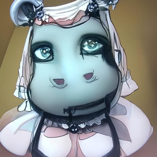 Anime Style Gothic Lolita Illustration