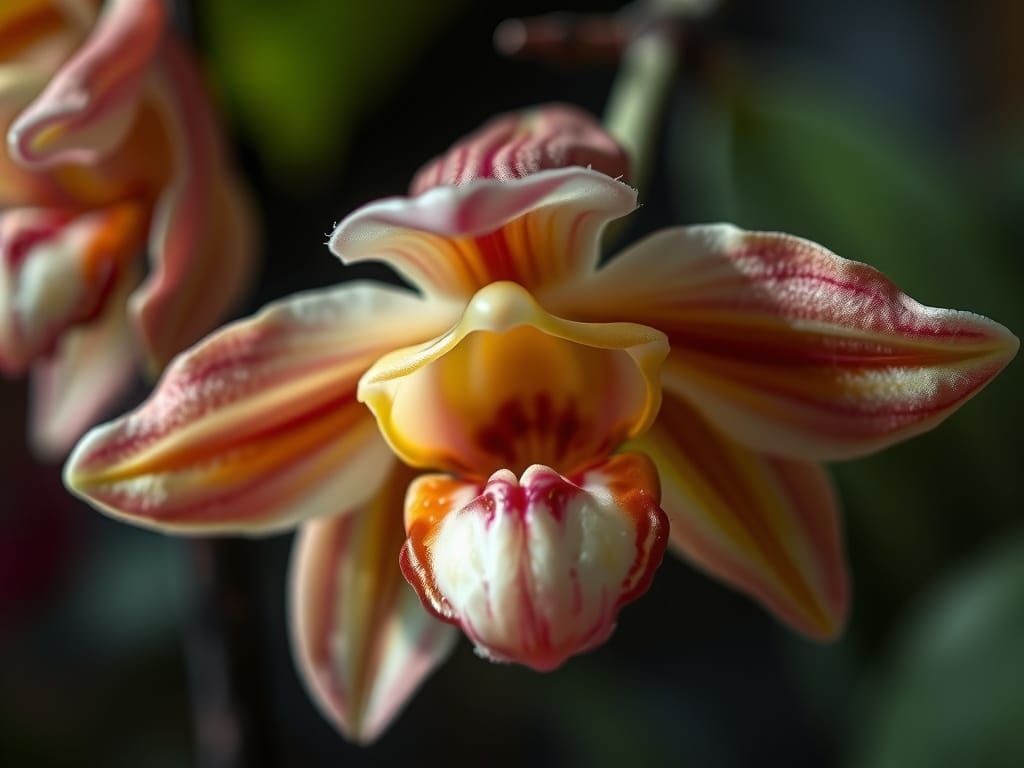 Monkey Orchid in Soft, Cinematic Lighting