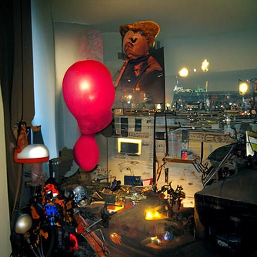 Surreal Liminal Space with Cyberpunk View