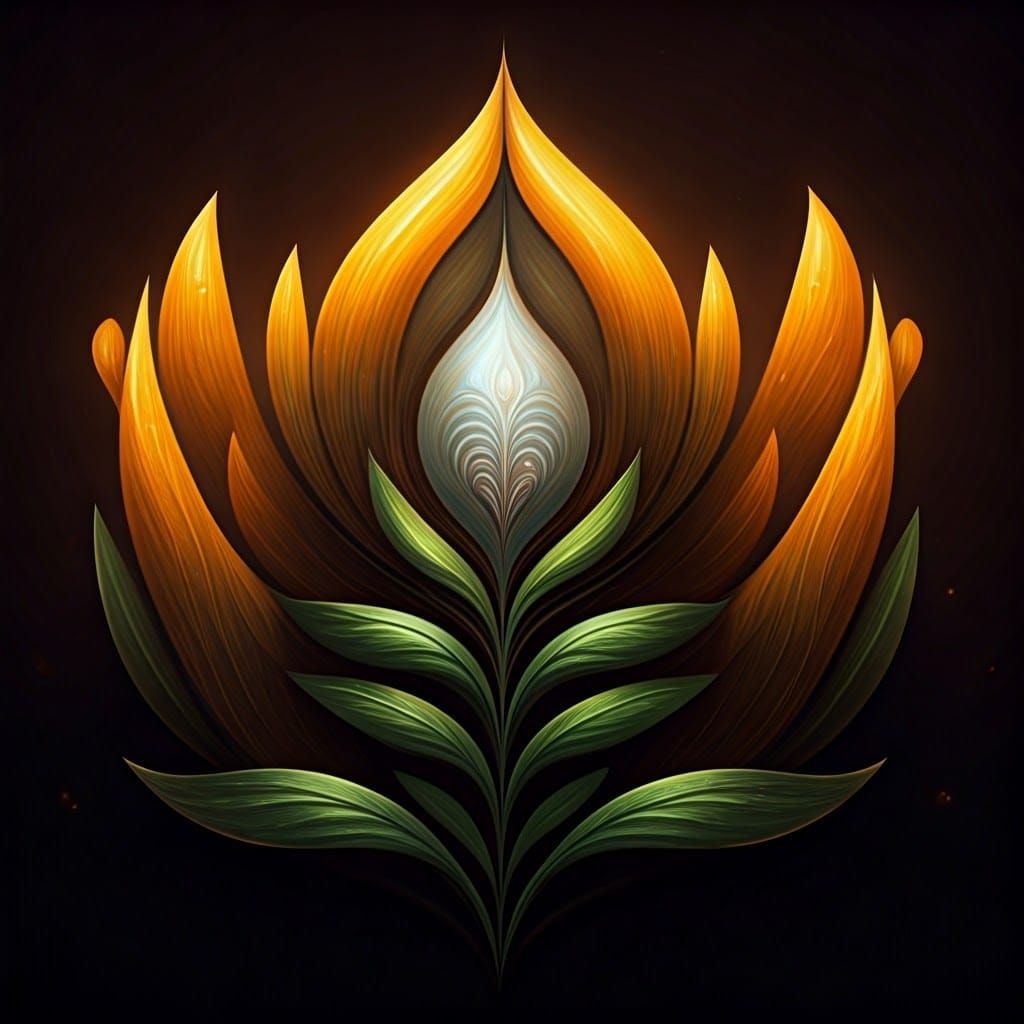 Ethereal Bloom in Vibrant Iridescence