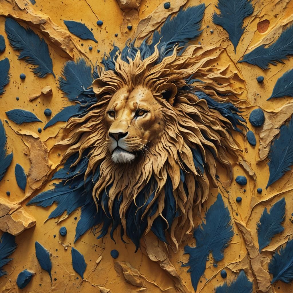 Fossilized Lion's Mane Fantasy Concept Art
