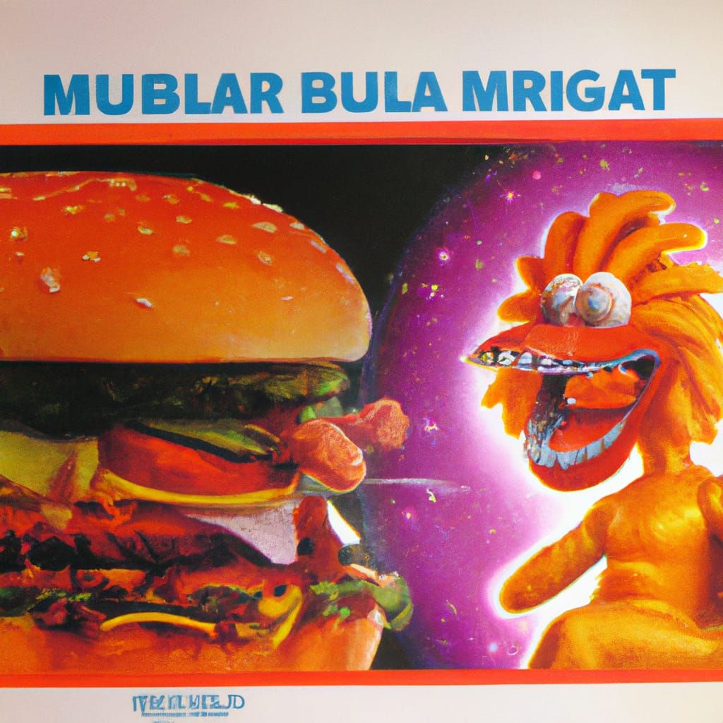 1980s McDonald's Ad with Alien Burger Eater